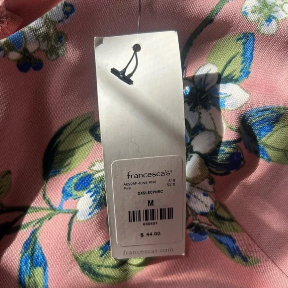 Francesca’s Floral Pink Dress - Picture 3 of 5